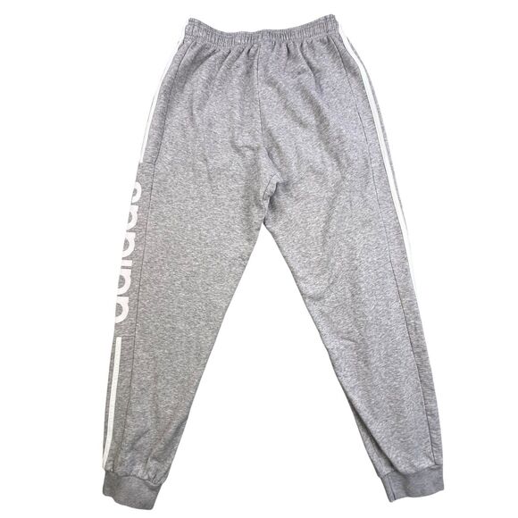 ADIDAS Joggers Small Gray Graphic Tracksuit Sweatpants Cotton Drawstring - Picture 9 of 12